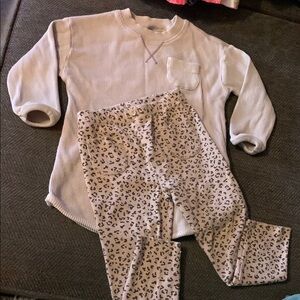 Zara girls set legging  top sz 3-4 years